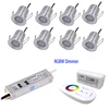 Rgbw Mini Led Spotlight with Transformer and Dimmer, Ceiling Lights Lighting Remote Dimming, Stage Showcase Party Light DC12V 3W 2