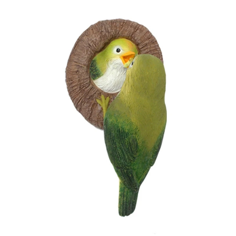 

Resin Feeding Bird Figurine Tree Statue Sculpture Tree Ornaments Home Yard Decor Dropship