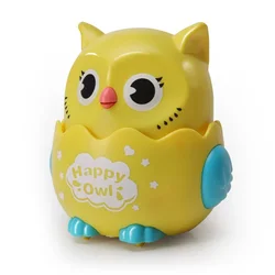Interactive Wind - Up Owl Shaped Toy for Kids - Perfect Birthday or Christmas Gift (Yellow)