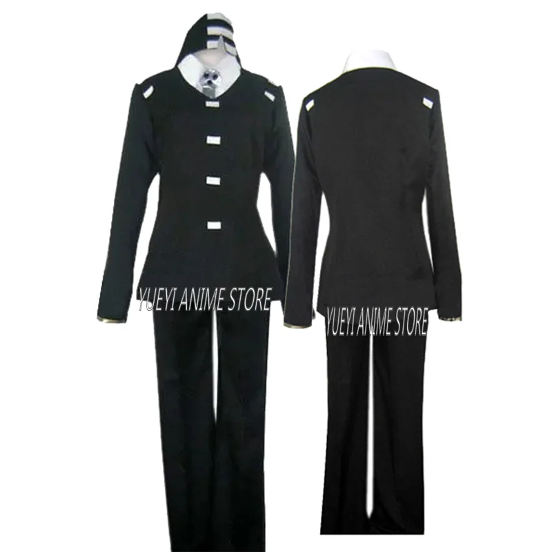 

Anime Death The Kid Cosplay Costume Mens women Suit Uniform Halloween Outfit