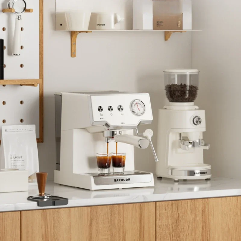 Semi-automatic Espresso Machine Coffee Maker Control Panel Suitable for New Users Small Home Espresso Machine Steam Milk Frother