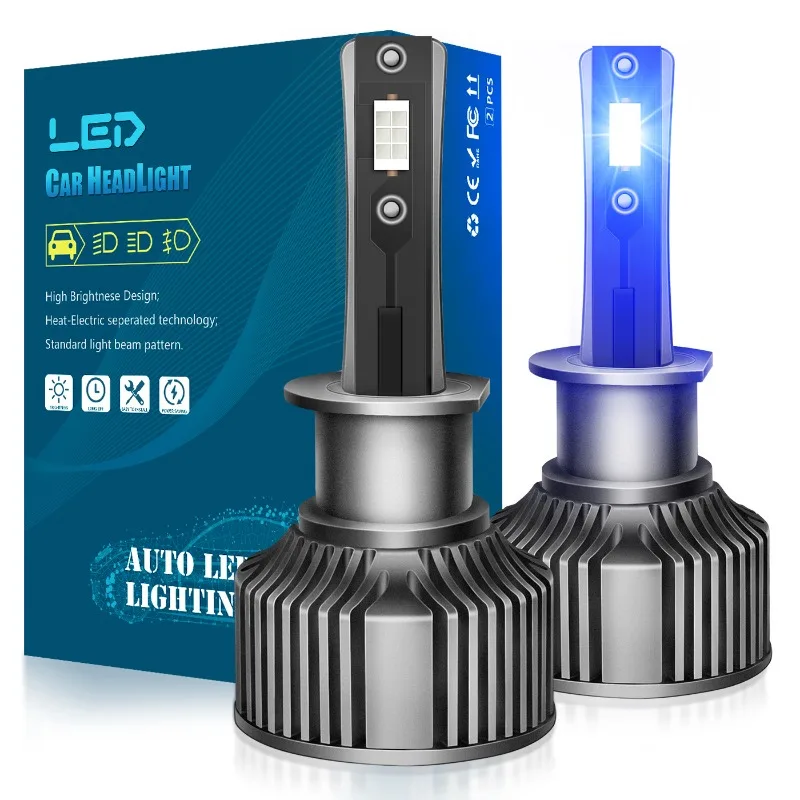 2개 A8 블루 라이트 자동차 LED 안개등 H11H7 헤드라이트 9006 헤드라이트 12V 881 H10 5202 H3 블루 1쌍/50W H27 880 881