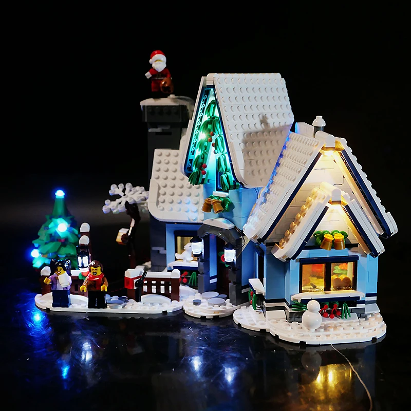 DIY RC LED Light Kit For LEGO 10293 Santa's Visit   (Only LED Light,Without Blocks Model) 3
