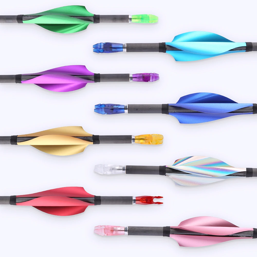 BICASTER Spin Vanes 1.75inch LH/RH Arrow Vanes Fletches - 50pcs 2