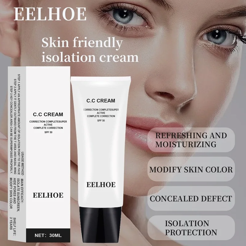 Cream Beauty Makeup Isolation Concealer Moisturizing Waterproof Long Lasting Foundation Korean Make Up |