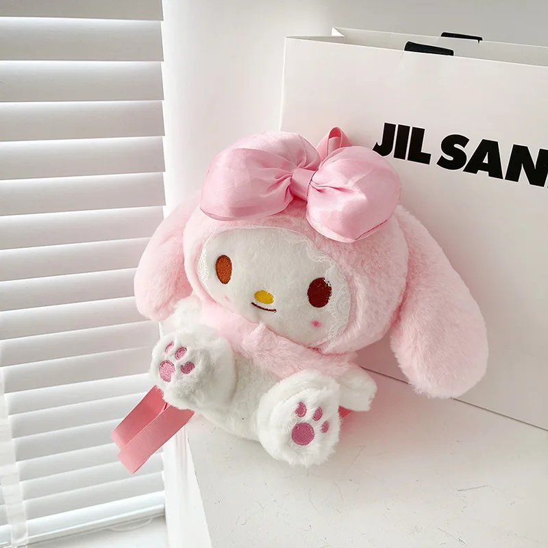 22cm Kawaii Sanrio Melody Plush Backpack Cute Stuffed Animals Dolls ...