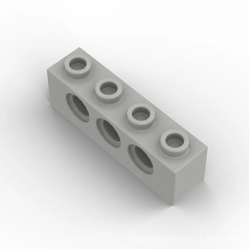 100pcs MOC 기술 부품 입자 두꺼운 빌딩 블록 3701 1x4 3 개의 구멍 천공 3701 벽돌 조립 빔 아이 장난감