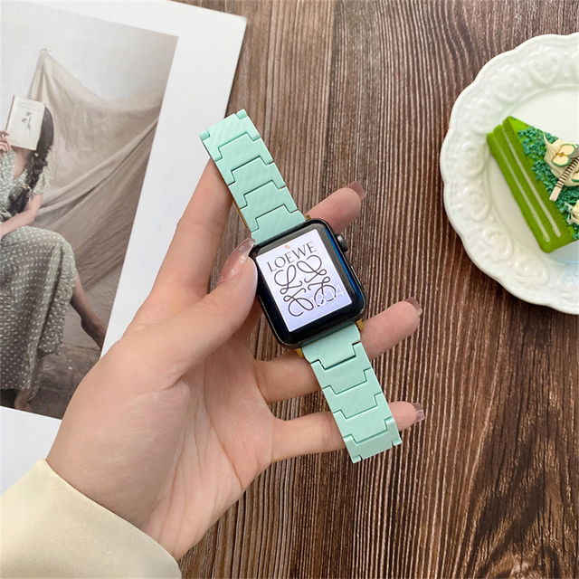 Carbon Fiber Texture Strap For Apple Watch Band 45MM 41MM 44MM 42MM 40MM 38MM PC Wristband For iWatch 7 6 5 4 SE 3 2 1