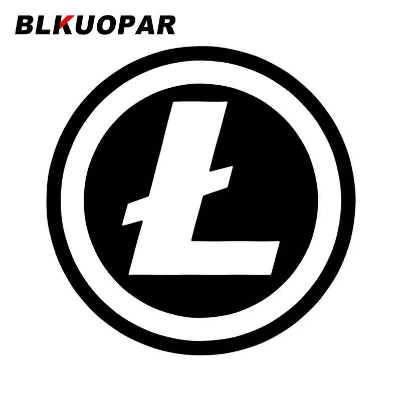 

BLKUOPAR Litecoin Автомобильная наклейка личность креативная высечка Водонепроницаемая графика модный солнцезащитный Забавный оригинальный Стайлинг автомобиля