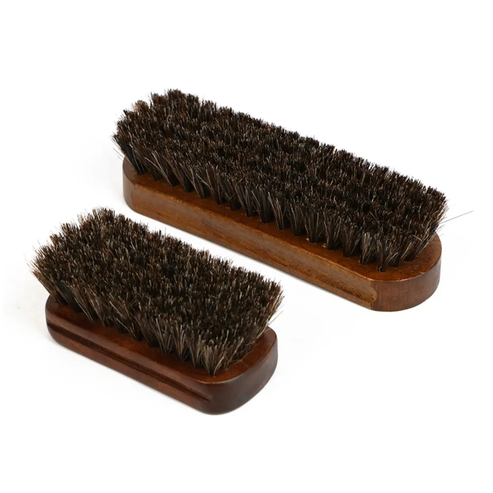 NEWShinePolishingBrushAutoWashHorsehairLeatherTextileCleaning