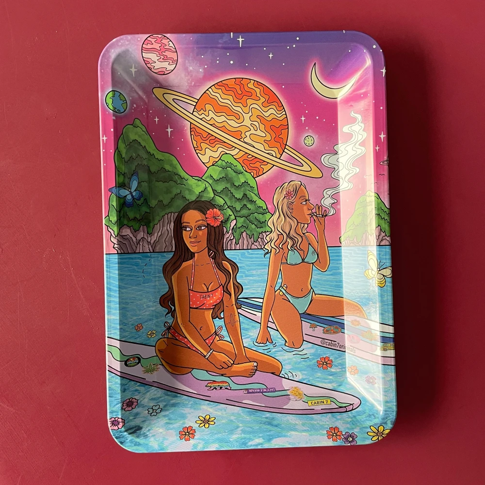 Metal Rolling Tray Accessories 180*125mm smoking accessories tobacco smoking accessories rolling tray