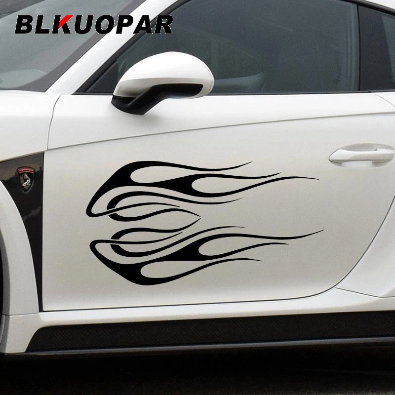 

BLKUOPAR for Tribal Flame Car Stickers Sunscreen Original Funny Creative Decal Personality Refrigerator Air Conditioner Decor