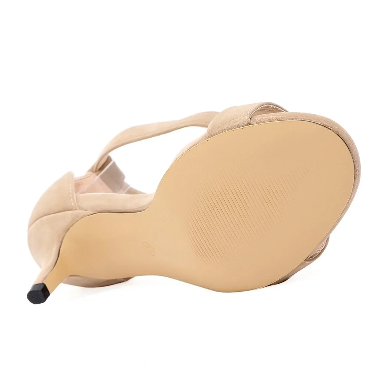 LOSLANDIFEN Summer Low Heels Ankle Strap Sandal Open Toes Sexy High  Wedding Party Shoes Plus Size Women Sandals 105-2VE