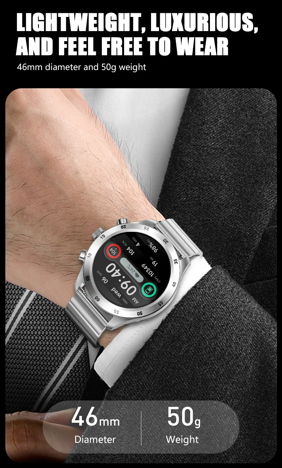 2022 Smart Watch Men Bluetooth Call Custom Dial Full Touch Screen Waterproof Smartwatch Sport Fitness Tracker Watch For Men