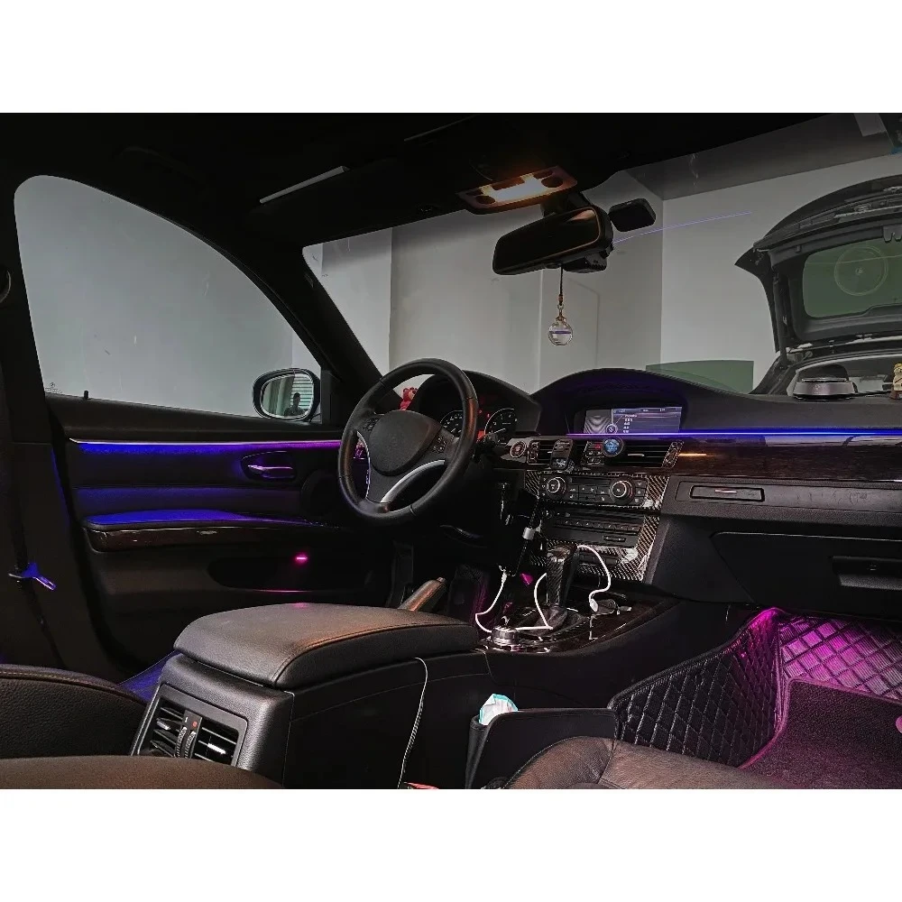 Letronix Full LED Ambientebeleuchtung LED-Leisten Orange *Für Armaturenbrett* Passend Für E39 E46 E60 E61 E63 E64 E81 E82 E85 E86 E87 E88 E90 E91 E92 E93 Z4