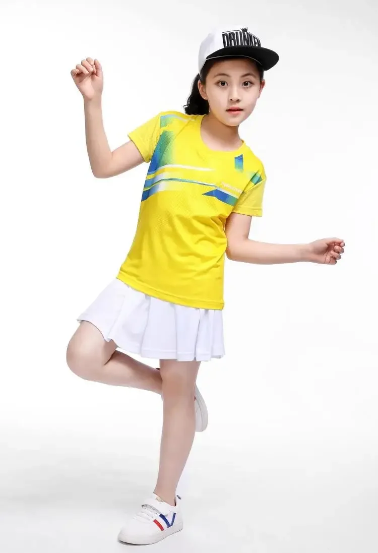 Boys New Children Badminton Sport T-shirt+shorts Suit,polyester Quick-drying Table Tennis Shorts,tennis Jersey Sets