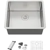 21 Inch Undermount Bar Sink Small Kitchen Sink 16 Gauge Stainless Steel Deep Single Bowl Undermount Sink 1