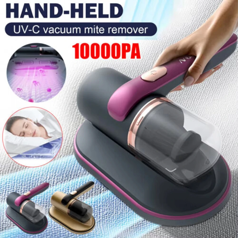 Portable Household Mattress Vacuum Cleaner Ultraviolet Sterilization Machine Small Handheld Wireless Mite Remover USB Charging
