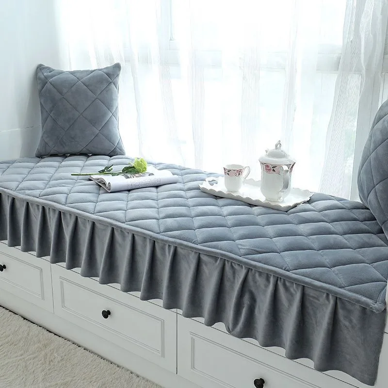 

Modern Carpet Living Room Home Decor Thickened Bay Window Cushion Tatami Mat Simple Quilted Embroidered Kids Bedroom Rug