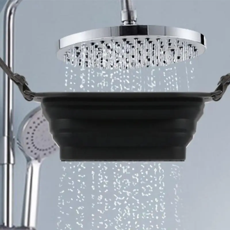 Ice Bath Bucket For Athletes Ice Bath Basin Bucket Silicone Cold Plunge Basket Portable Shower Basin Fruit Washing Basket