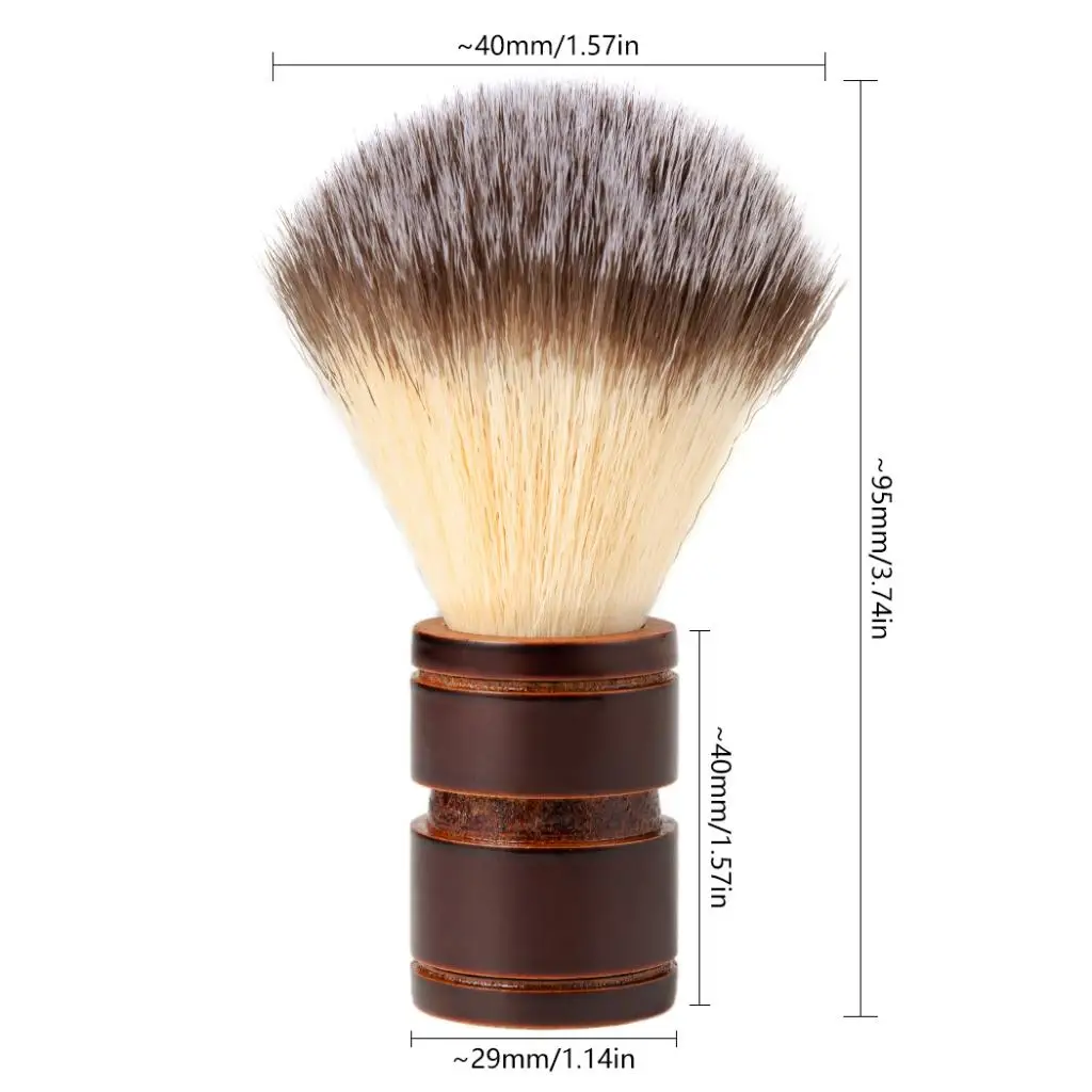 The Luxury Wooden Soft Nylon Hair Beard Shaving Brush Men That The