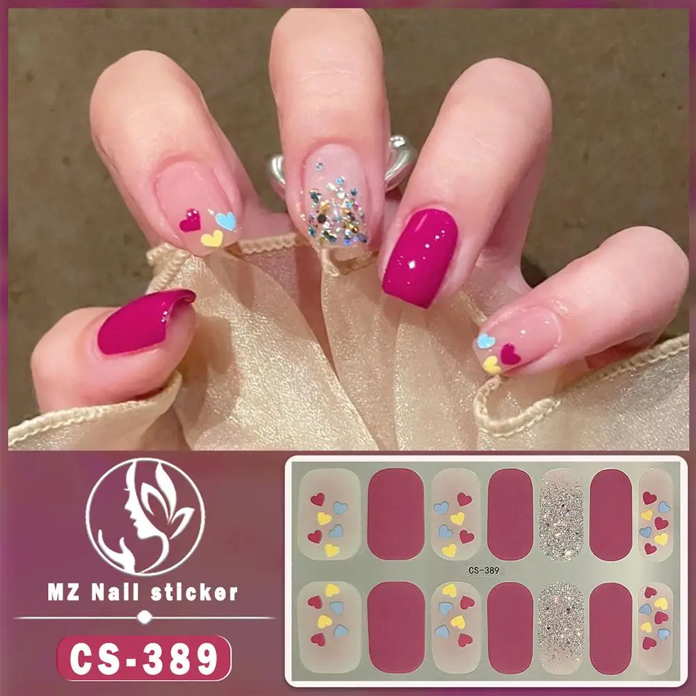 Nail Sticker Panda No-bake Gel Nail Oil Film Attached Chinese Style Film Waterproof Sticker H5U6