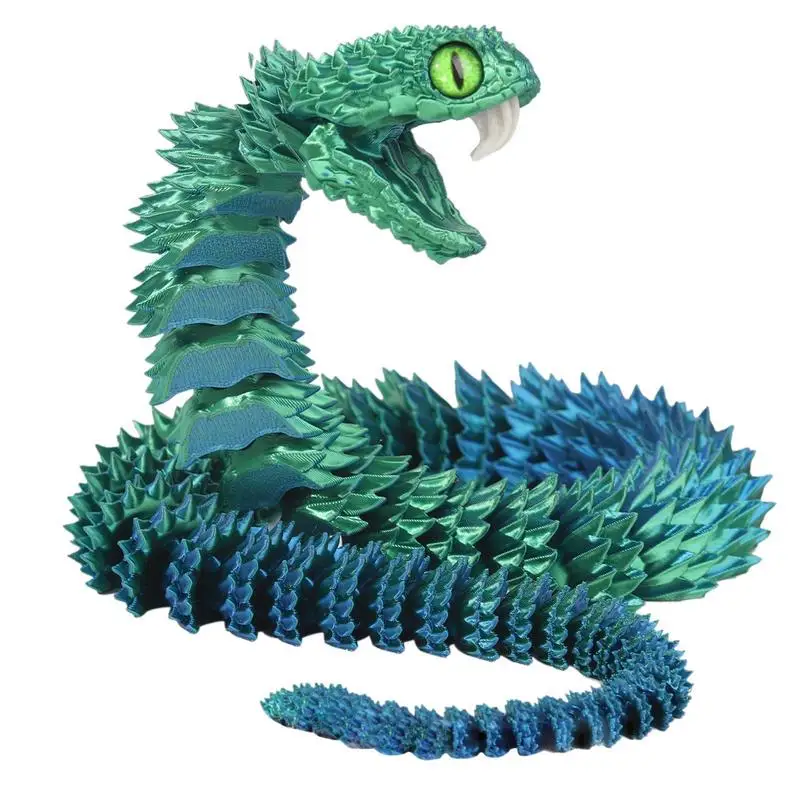 3D Printed Articulated Snake Collectible Fidget Toy