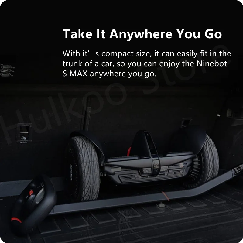 Ninebot By Segway S-Max Trottinette électrique Avec Kit Gokart – Auto-équilibrante, 4800W, 38km D'autonomie