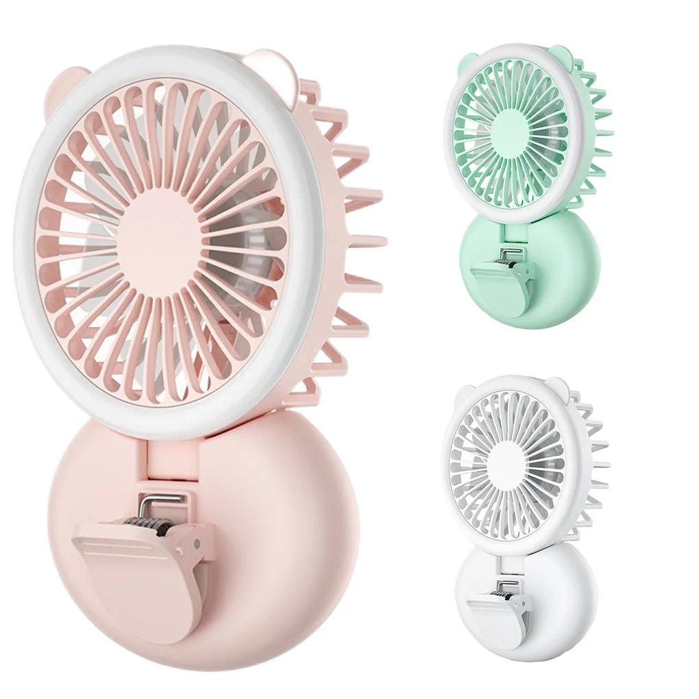 

Necklace Fan USB Rechargeable Silent Fans Desktop Cooler with Lanyard