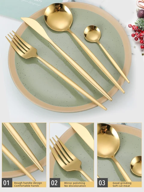 Stainless Steel Cutlery Set 24pcs 3