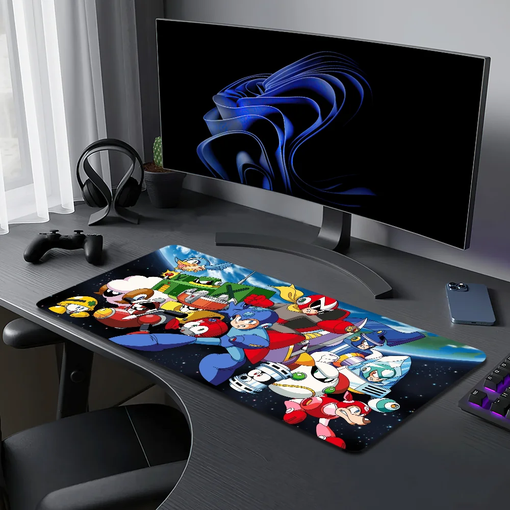 Mousepads Anime Non-slip Lockedge Office Student Gaming Thickened Megaman Large Writing Pad Cushion Mouse Pad 2