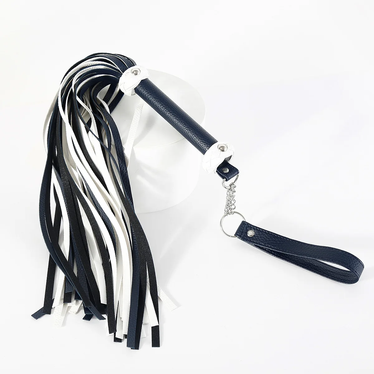 78CM Premium PU Leather Horse Whip,Reinforcement Handle Suede Flogger Whip Cowhide Horse Riding Whip Horse Training Crop 5