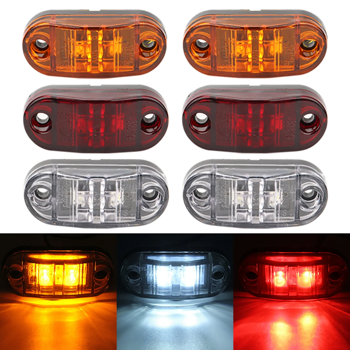 8 LED Auto LKW Not blinker Sonnenblende LED Blitz Warnleuchte Polizei  Blitzlichter 3 Blink modi 12V - AliExpress