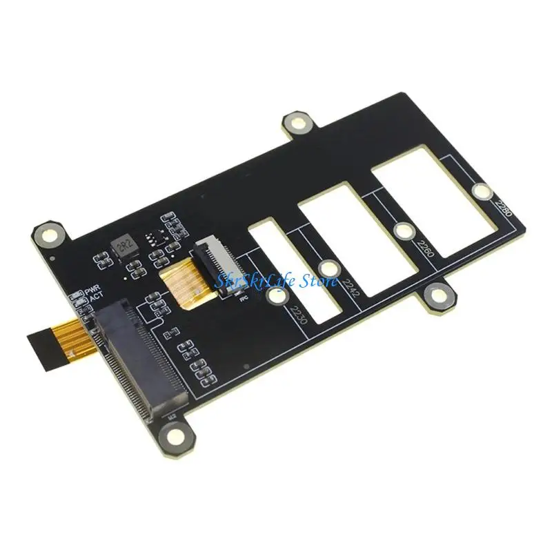 단일 보드 컴퓨터용 E65E PCIe-M.2 2230 2242 2280 NVMe 하드 드라이브 어댑터