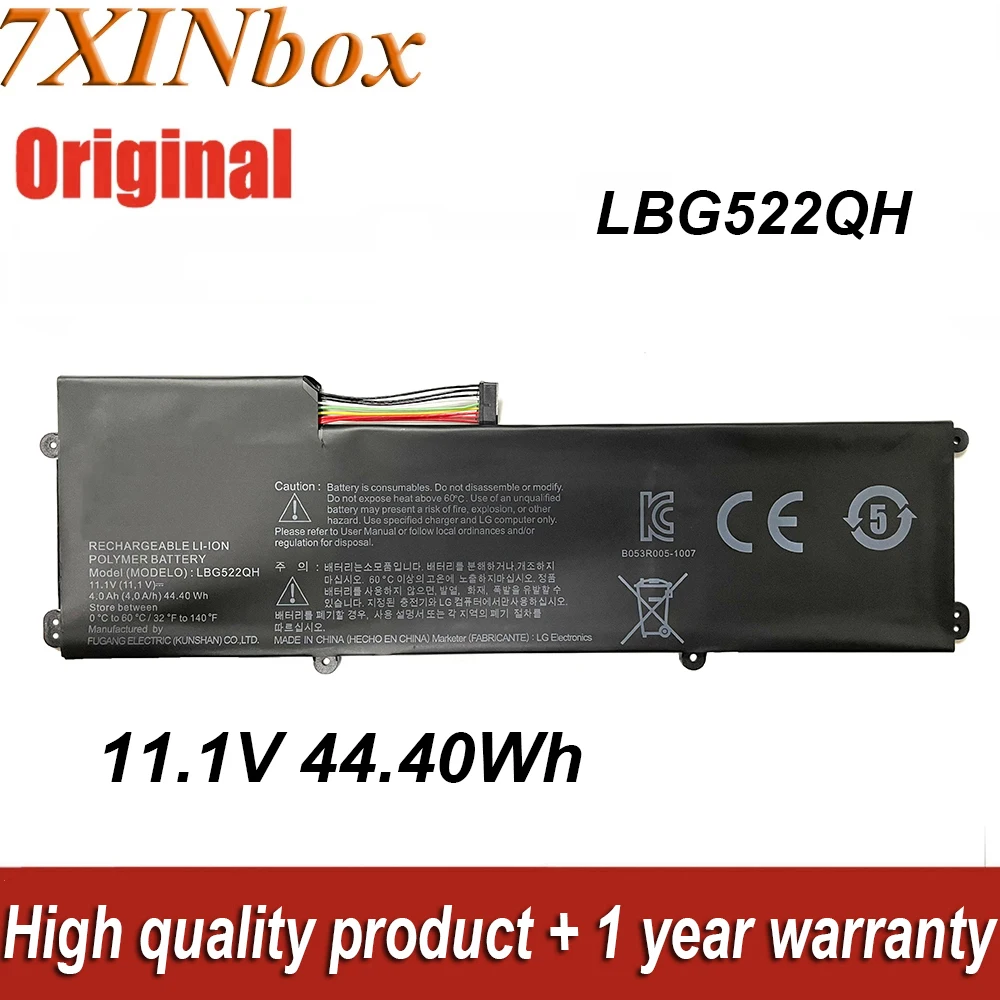 

Аккумулятор для ноутбука 7XINbox LBG522QH, 11,1 В, Вт/ч