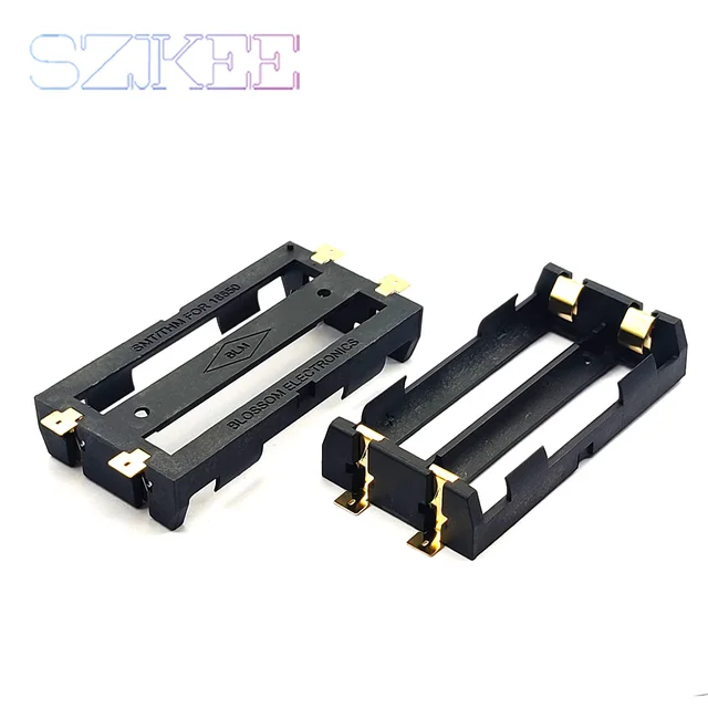 1x2x3x4x18650 support de batterie smt 18650 boîte de rangement smd conteneur de batterie batterie batterie externe avec broches en bronze rechargeable SMT bricolage 4