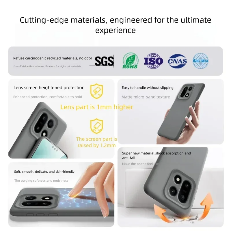 Magnetic Matte Soft Liquid Silicone Velvet Case with Mag-safe and Camera Protection