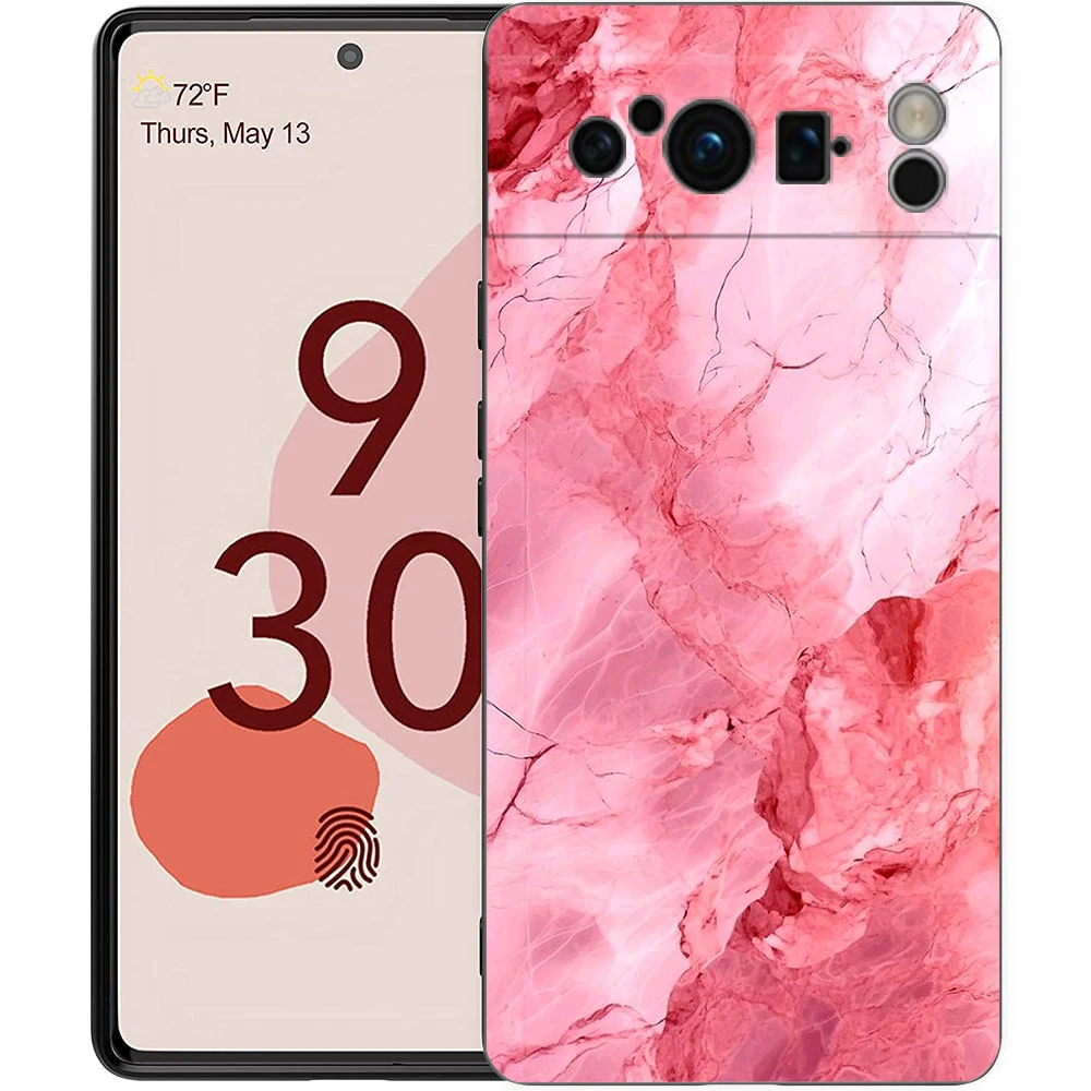 Elegant Black Marble Soft Shell Phone Case Cover