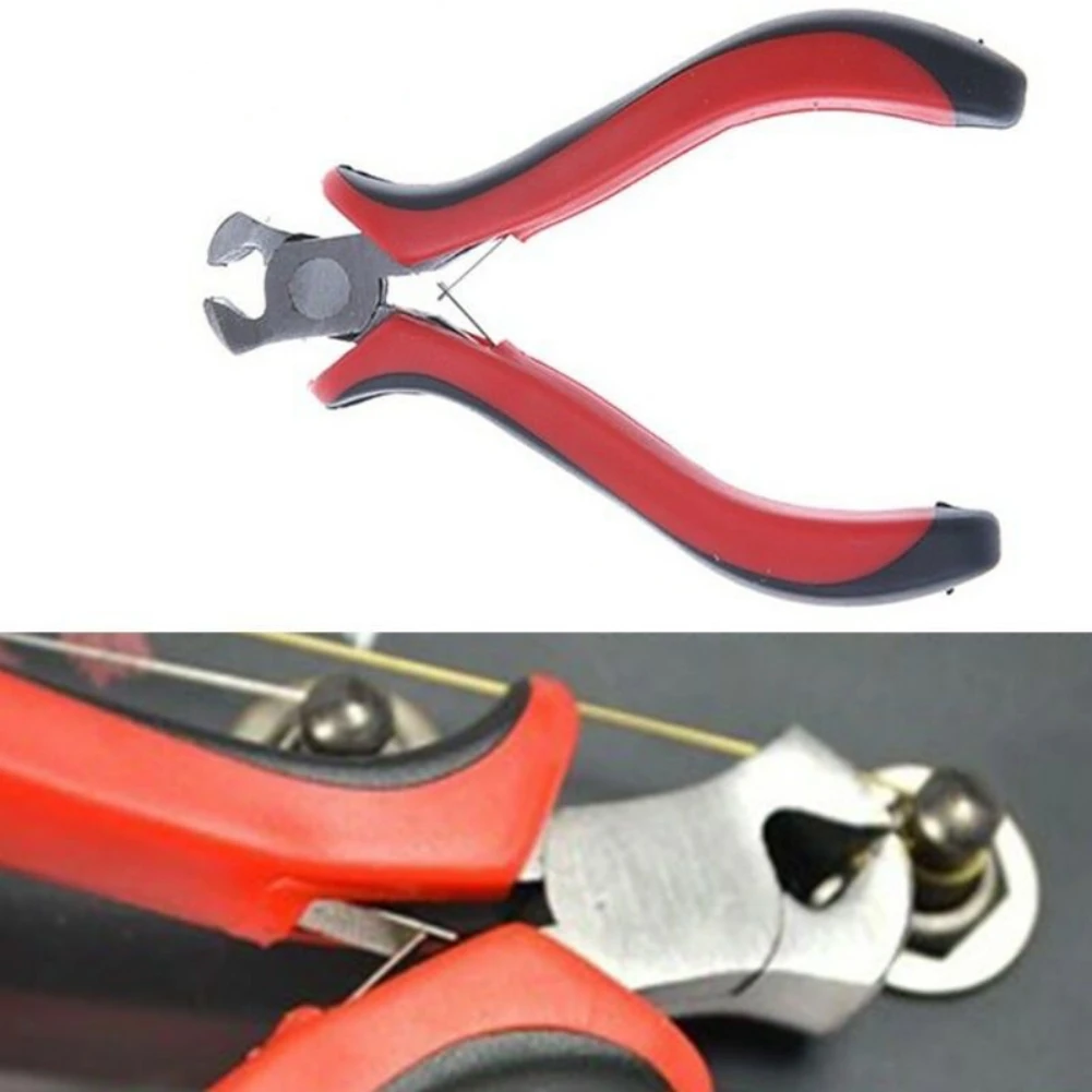 Durable Frets Puller Nipper Fret Puller Tool Circa 73.7G Nero + Rosso Fret Puller Chitarra String Luthier Tool Plastica