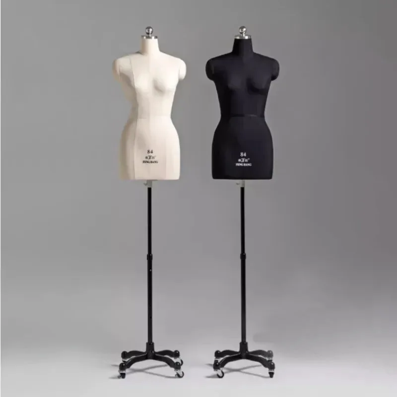 Sewing Female Tailor Mannequin Body for Clothes Design and Bust Dress Form Stand Metal Base Model Mannequin Display Stand AA