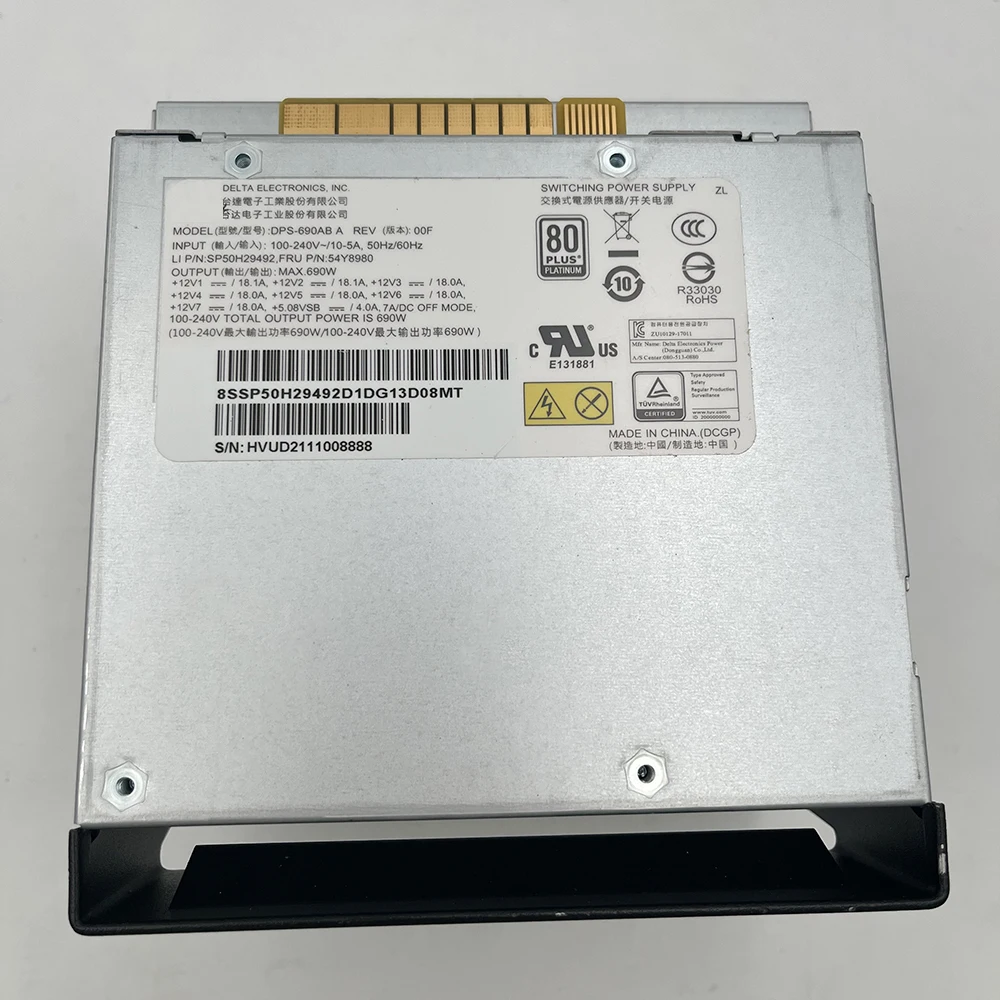 DPS-690AB A For Lenovo P720 P520 690W Server Workstation Power Supply 54Y8980 7 DPS-690AB A For Lenovo P720 P520 690W Server Workstation Power Supply 54Y8980 - Image 5