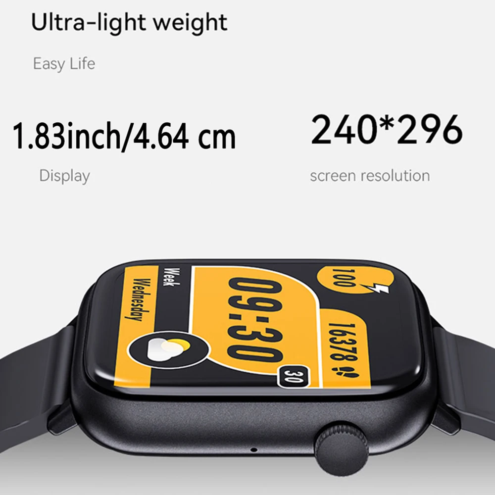 New Outdoor Men'S Smart Watch 1.85 Touch HD Screen 2024 New Women'S Waterproof Sports Watch Fitness Tracker Smart Watch Man