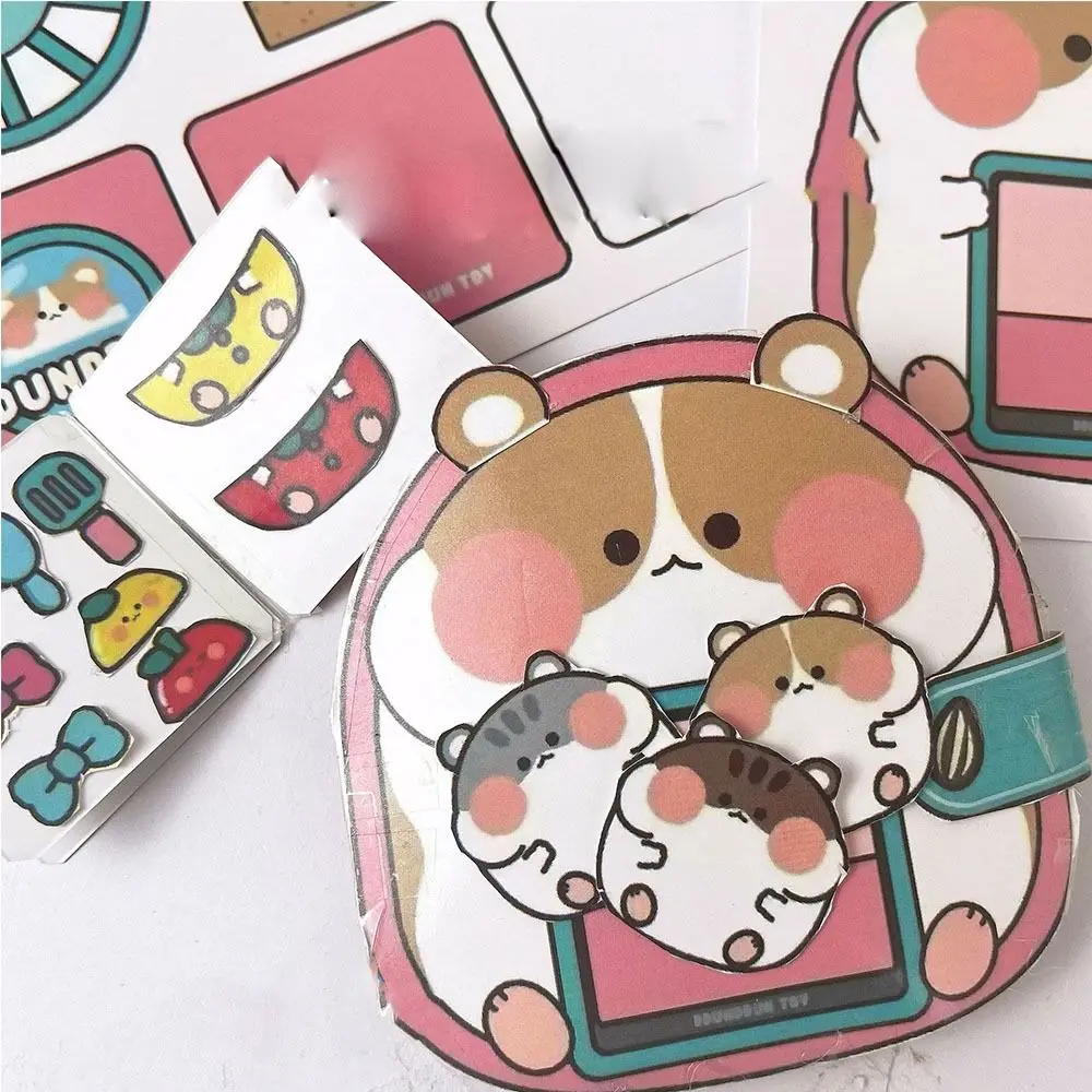 Hamster Cat Creative Quiet Book Decompression Toy Book Handmade DIY Beanie Book Material Pack