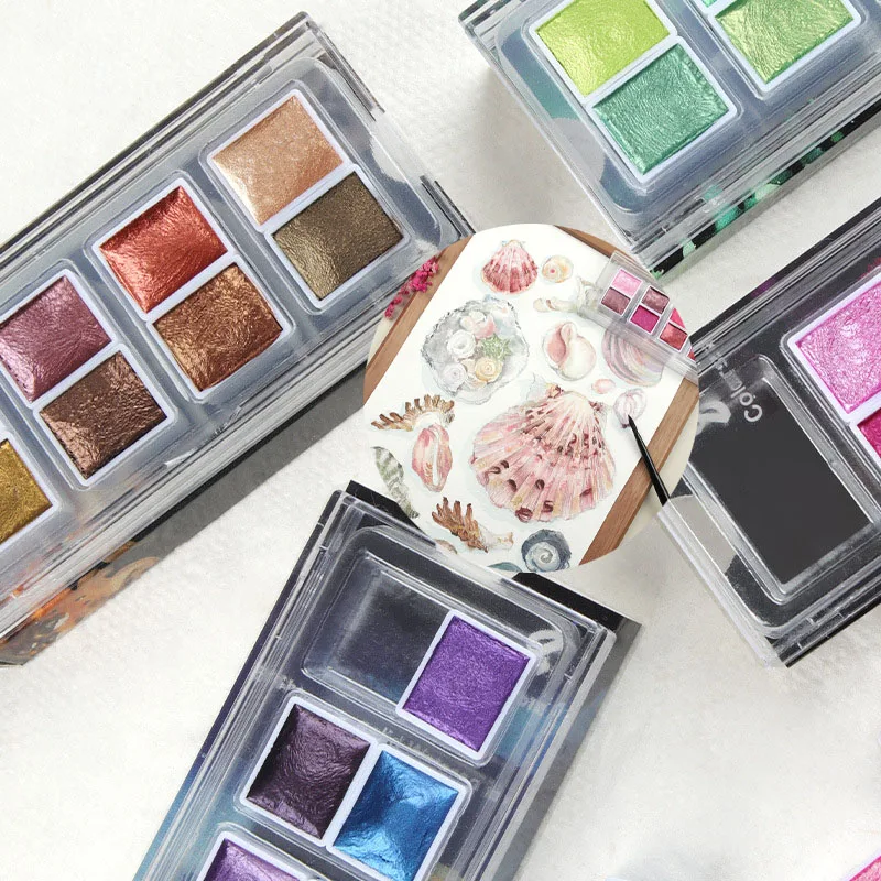 Pearlescent Watercolor Pigment for Nail Painting