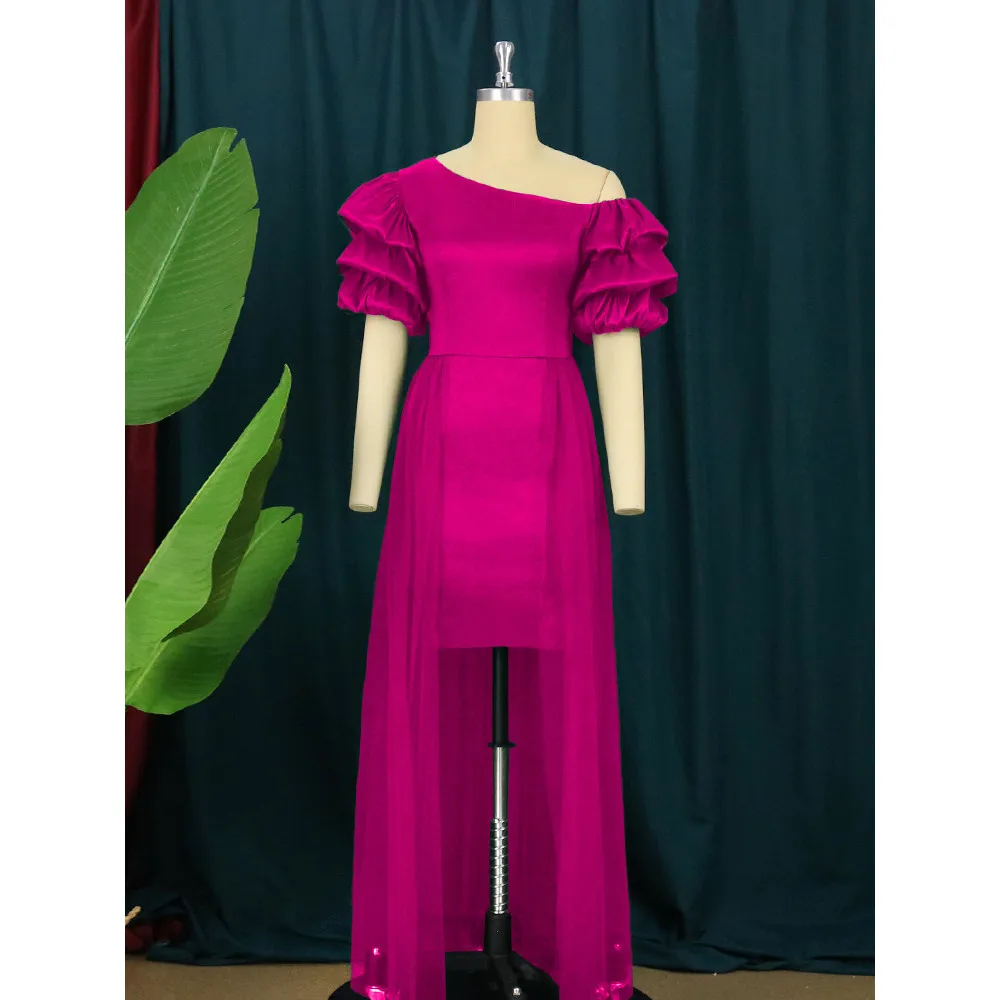 

Женское мини-платье с открытыми плечами, коротким рукавом-фонариком