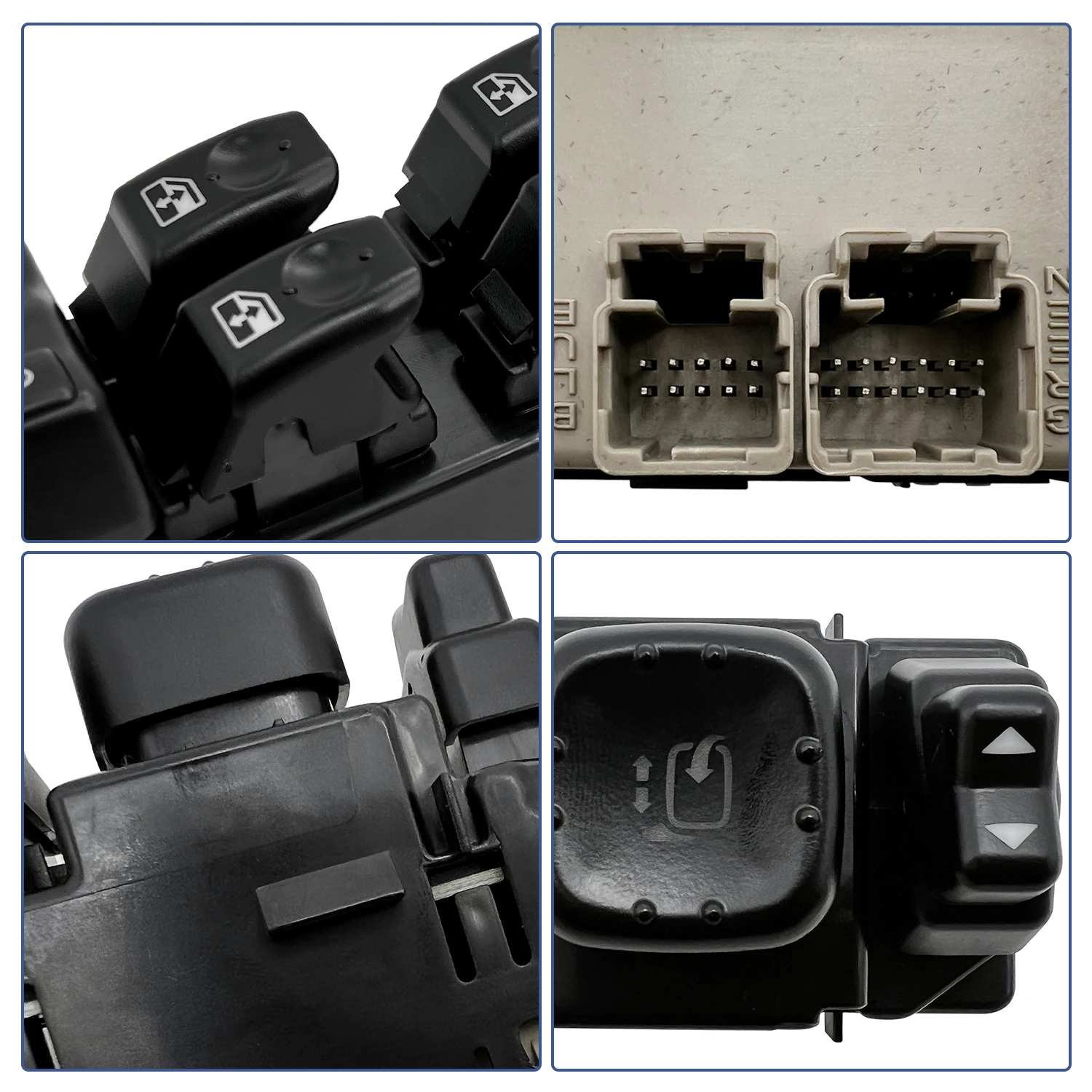 15883319 DWS-394 Power Window Switch for Hummer H2 Chevrolet Suburban Avalanche GMC Yukon Sierra 2003-2006 Front Driver Switch
