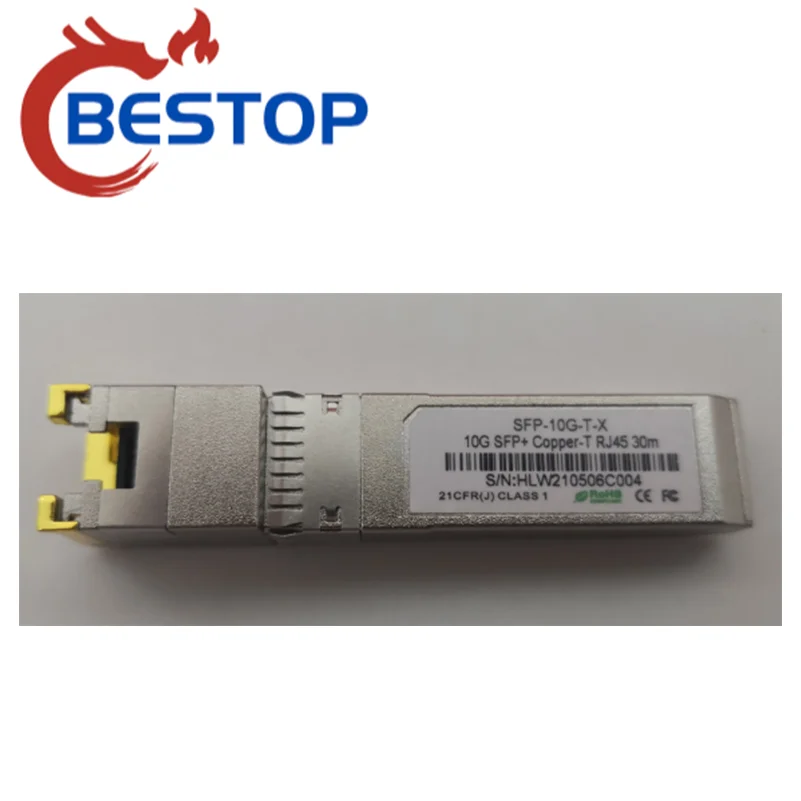 

SFP-10G-T-X COMPATIBLE 10G SFP+ COPPER-T RJ45 30M OPTICAL TRANSCEIVER MODULES