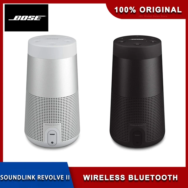 Bose SoundLink Revolve (Serie II) Altavoz Bluetooth portátil – Altavoz  inalámbrico resistente al agua con sonido de 360°, color negro