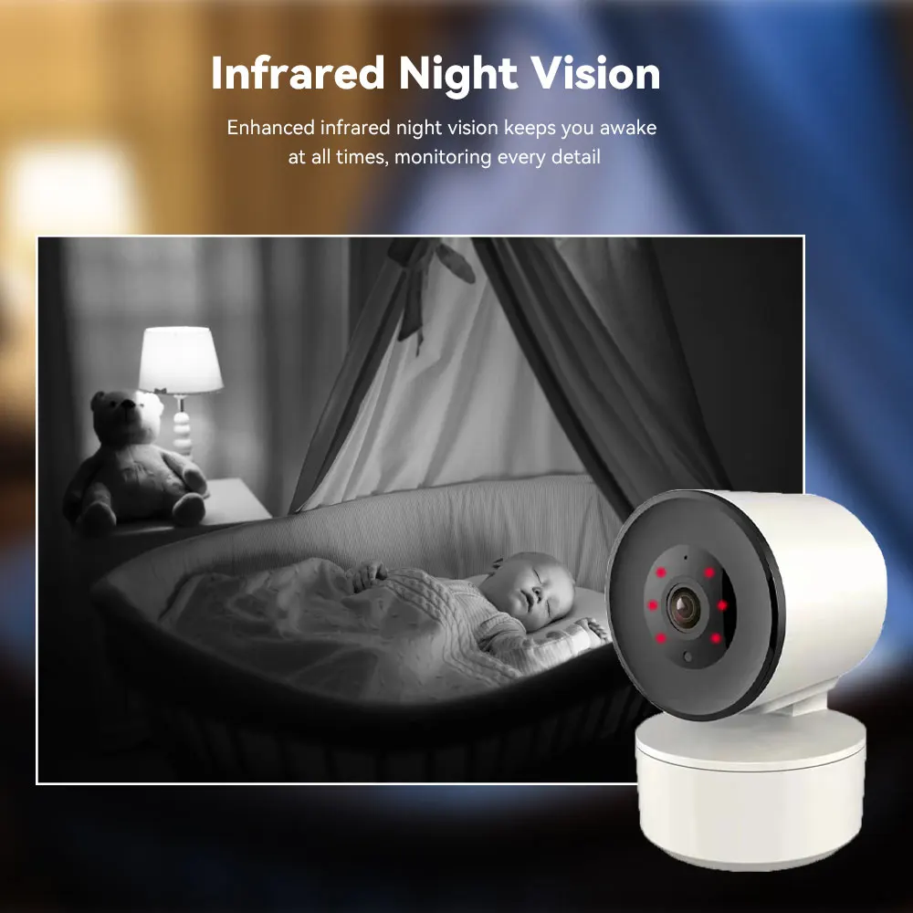 Tuya Smart WiFi 3MP IP Camera 1080P Security Automatic Tracking Motion Detecting Voice Intercom Indoor Baby Monitor Onvif