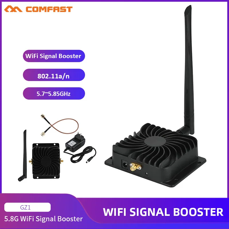 Wifi Amplificador 5000mw Poder Wifi Signal Booster Range Extender Booster 15dbi Antena sem Fio 802.11b g n 4w 2.4ghz 5ghz 5w